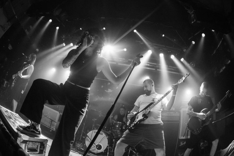 Melonball live in Vienna by Brano Vartovnik Five musicians performing on a small stage