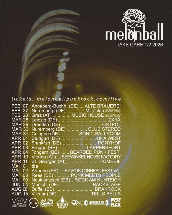 Promo poster for the upcoming Melonball tour dates in 2026