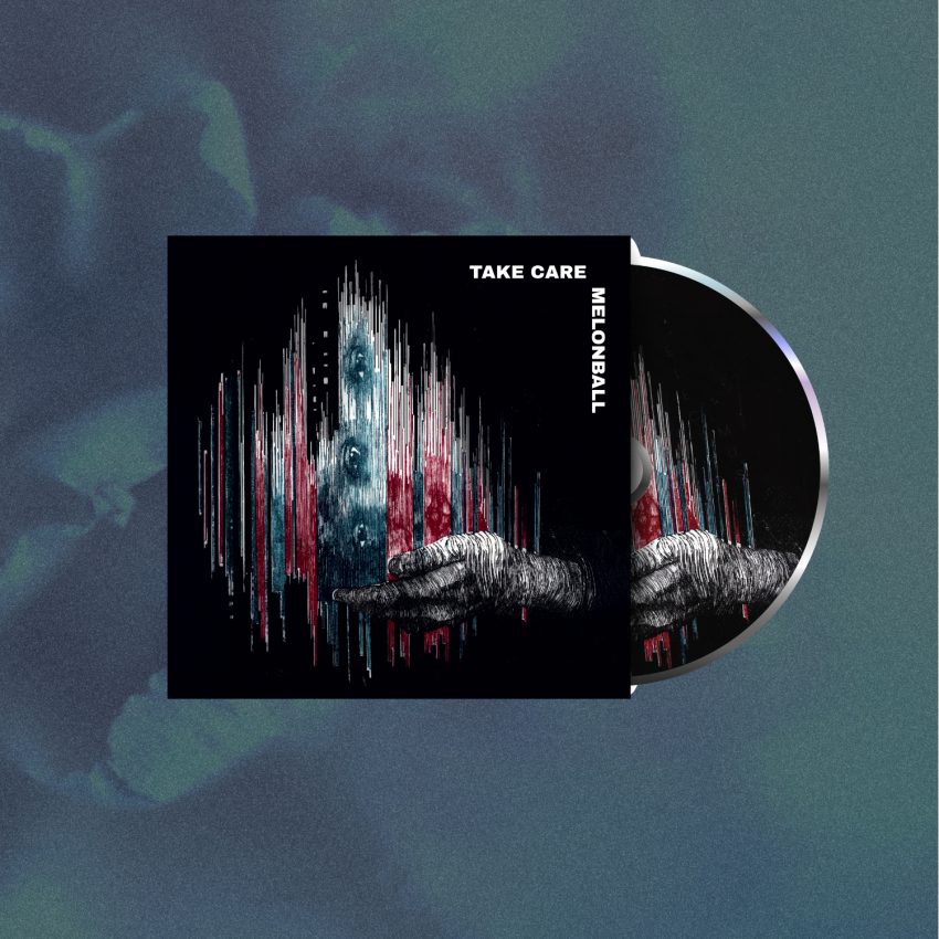 Mockup of the Melonball "Take Care" cd