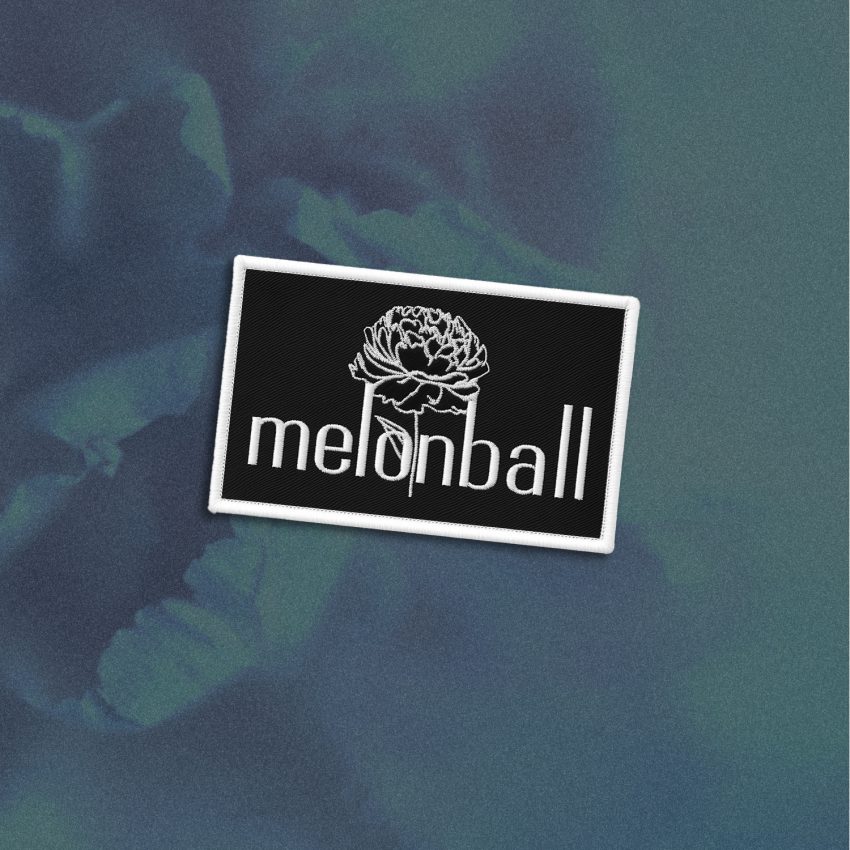 Mockup of Melonball "Take Care" patch