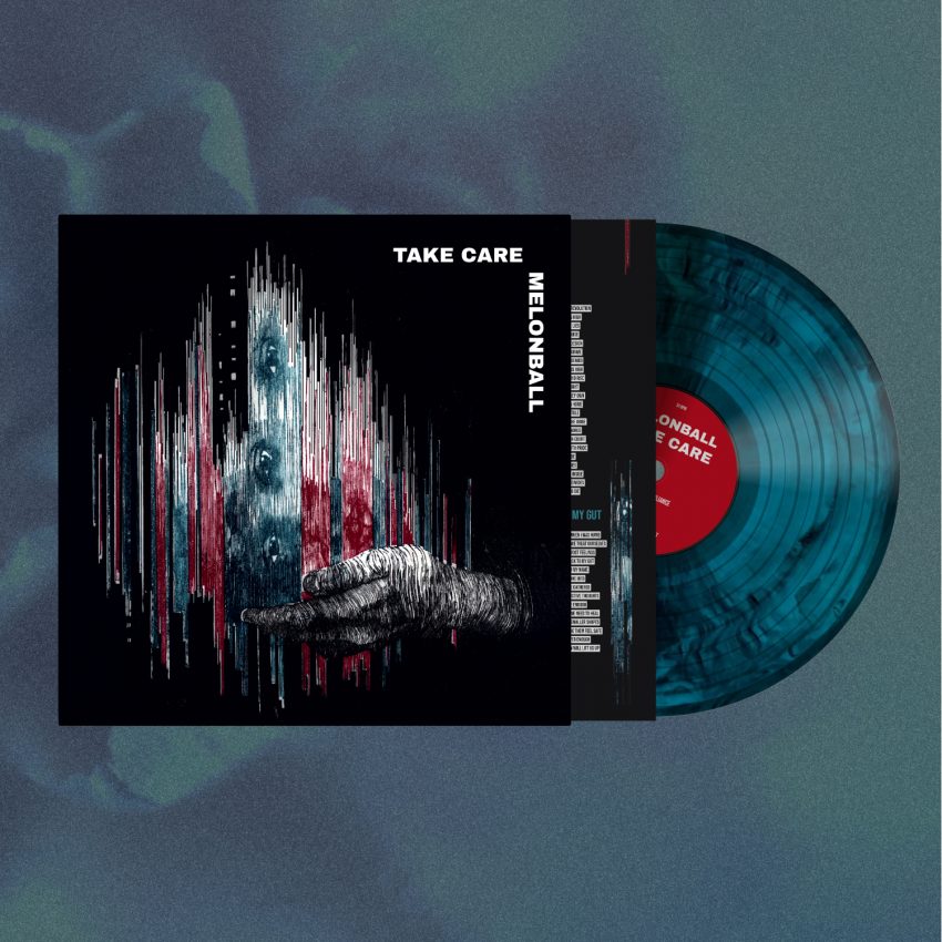 Mockup of the Melonball "Take Care" vinyl